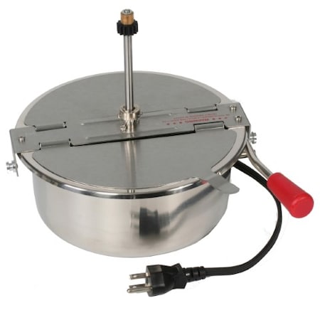 Great Northern Popcorn 8-ounce Replacement Kettle-Part for 8-Oz Machines with Lid and Stirrer 327144QLD